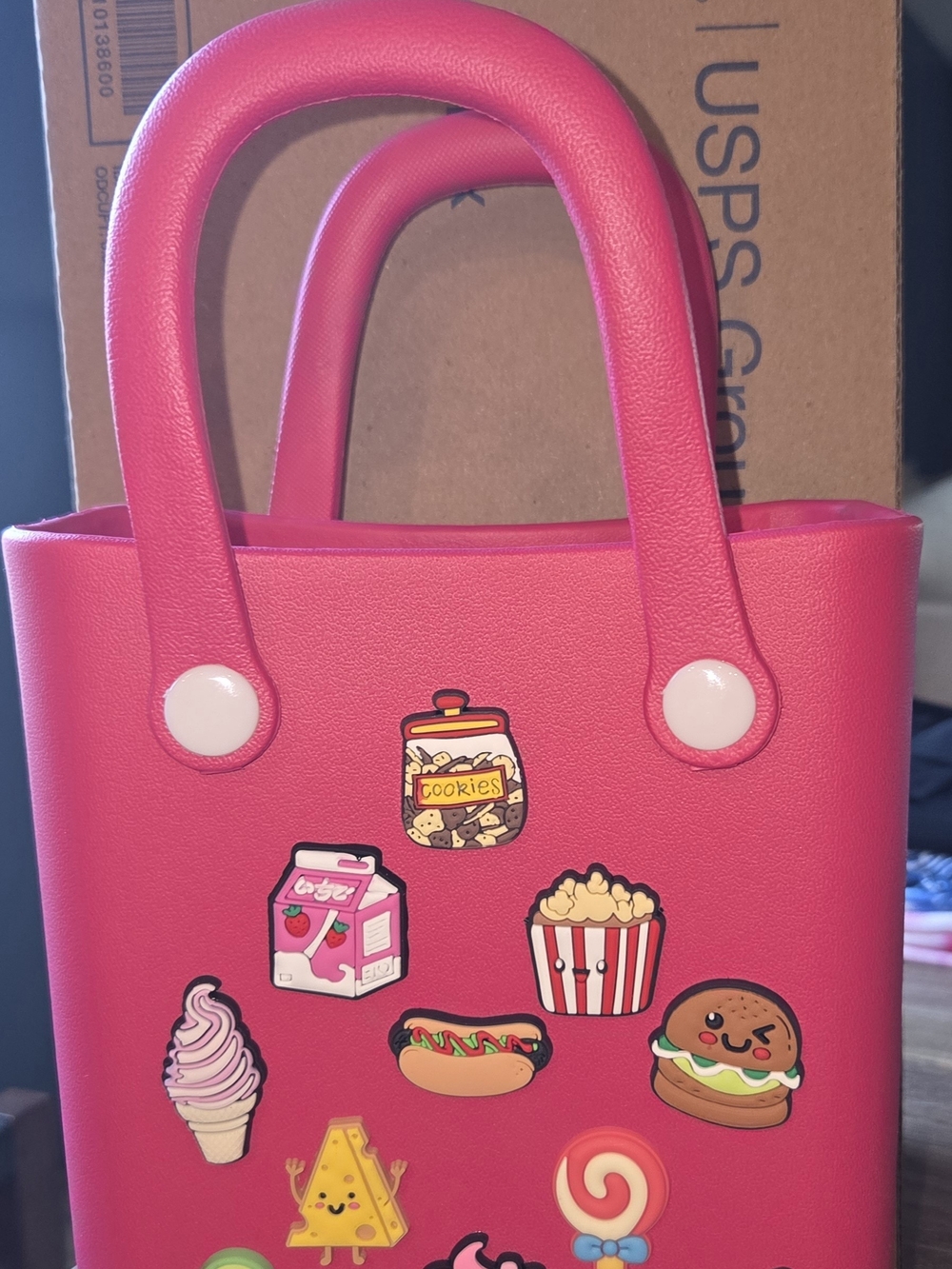 Pink Snack Charms Tote Bag